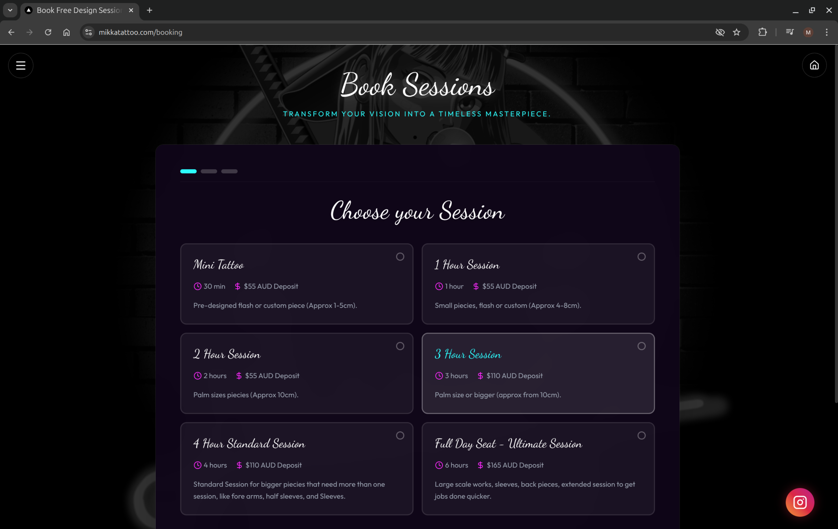 Custom Booking Flow